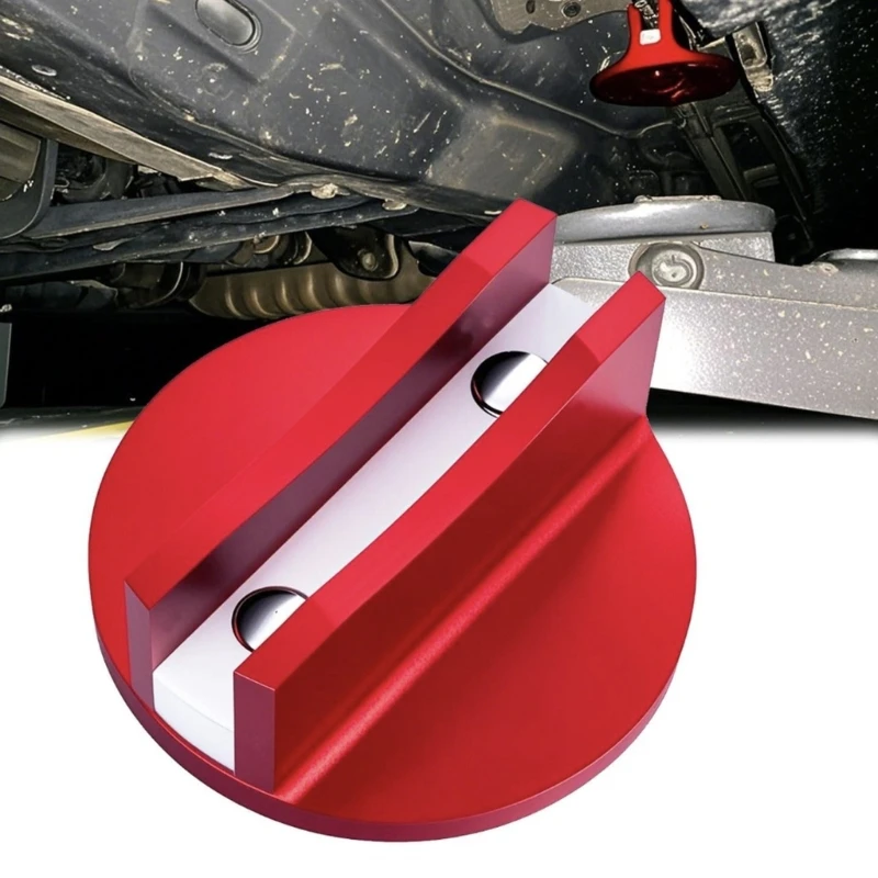 Vehicle Lifting Pad with Placement, Aluminum Body, and Guide Channel for Recognizable Orientation