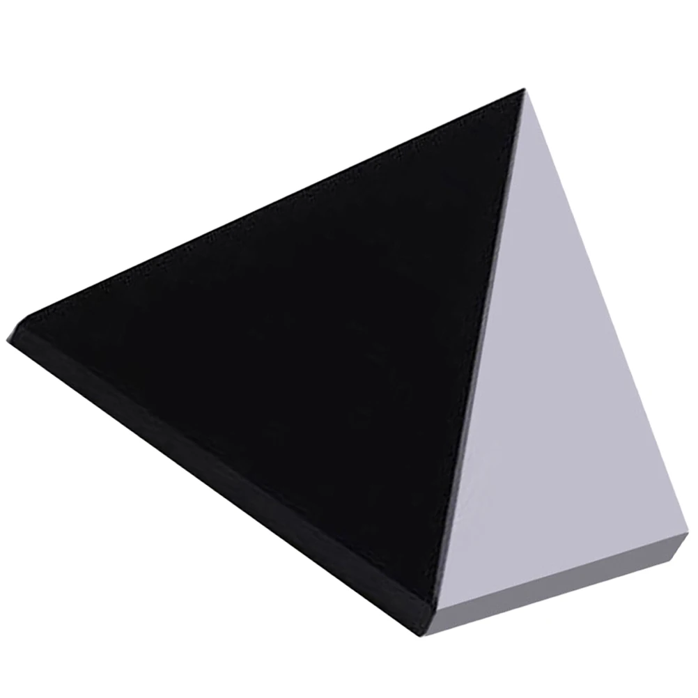 

Obsidian Crystal Pyramid Gemstones Black Chakra Energy Stones Household Decorative Yoga Accessories Stress