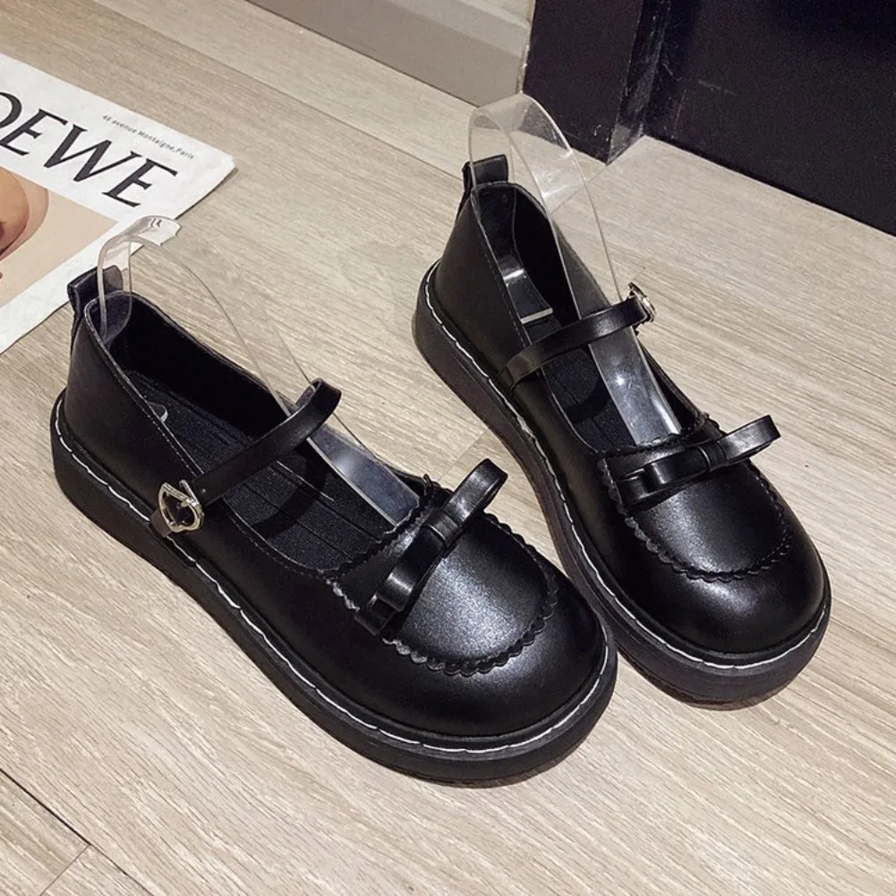2026 Neue Frühlings-Lolita-Damen-Mary-Jane-Schuhe, schlichte, flache Schuhe mit runder Zehenpartie, Damen-Lederschuhe im schlichten Outdoor-College-Stil – Detail 25