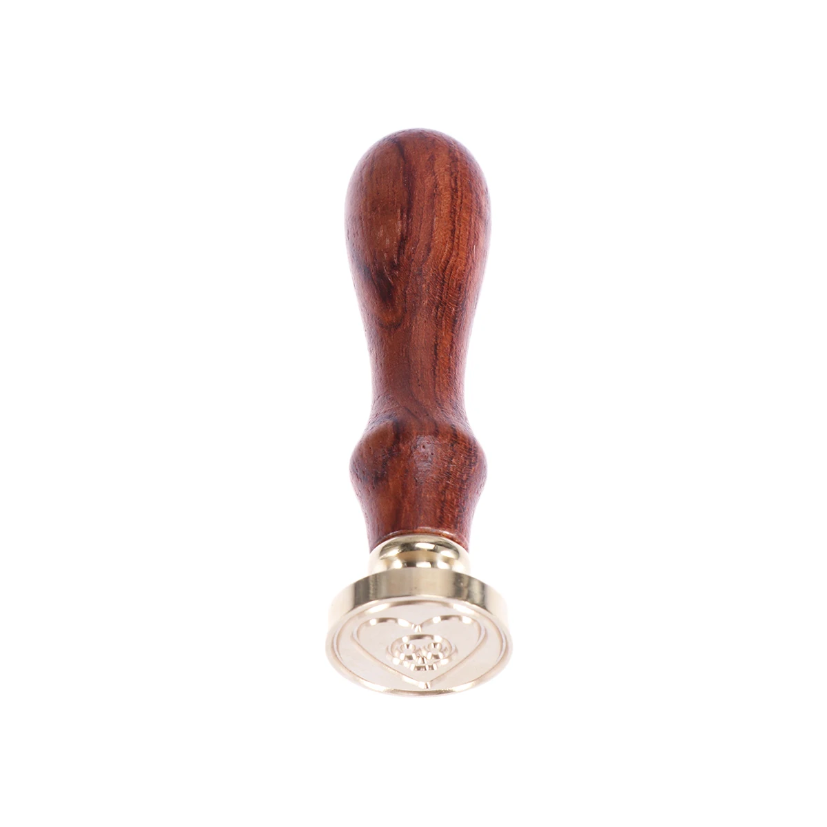 

Vintage Halloween Heart Skull Wax Seal Stamp Brass Head Wooden Handle Sealing Wax Seal Stamp for Envelop Postage Letter