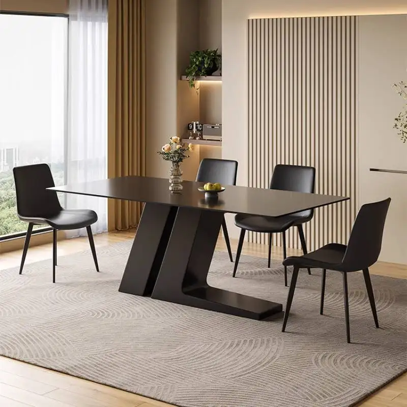 Style Items Dining Tables Base Decorations Party Luxury Set Dining Tables Extending Expandable Mesas Comedor Furniture For Home