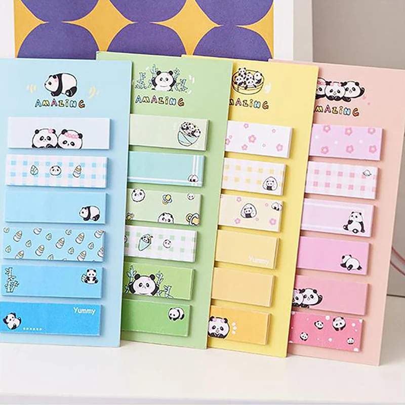 Kawaii Panda Sticky Notes Bookmark To Do List Planner Sticker N Times Memo Pad Note Pads Stationery Gift Prizes