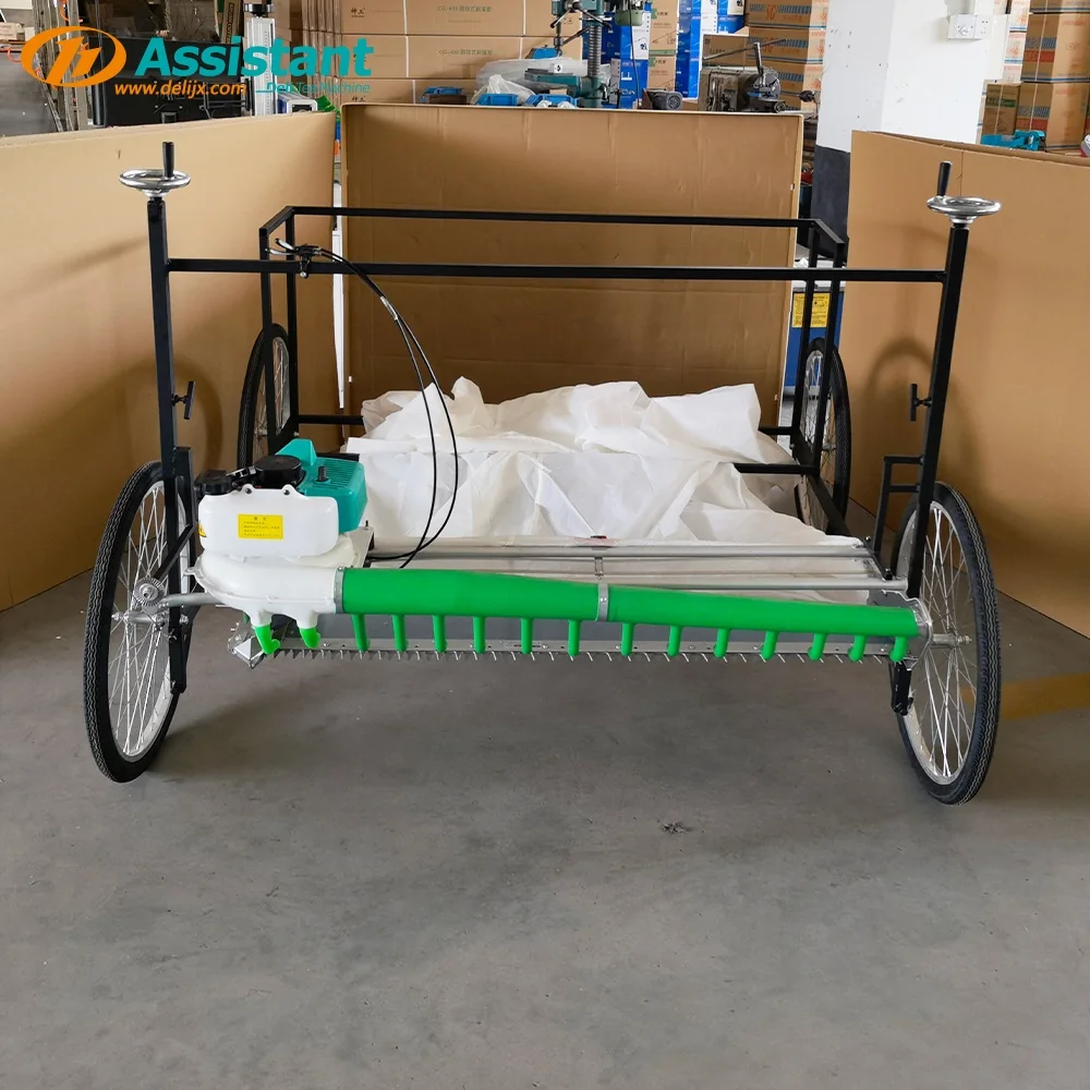 New double flat tea picker gasoline G4K straight knife tea picker lift movable tea picking machine DL-4CH-1210W