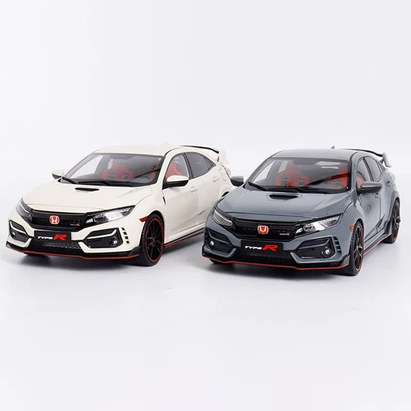 Diecast 1:18 Scale Honda Civic TYPE R FK8 Simulation Alloy Car Model Static Display Collectible Toy Gift Souvenir Decration