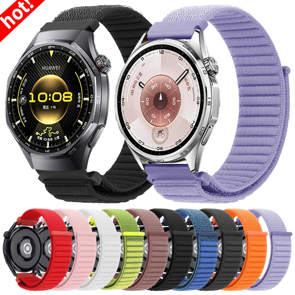 20mm/22mm Nylon Strap For HUAWEI WATCH GT 6 Pro Wrist Bands For HUAWEI WATCH 5 46mm 4pro Ultimate GT6 GT5 Runner Sports Bracelet