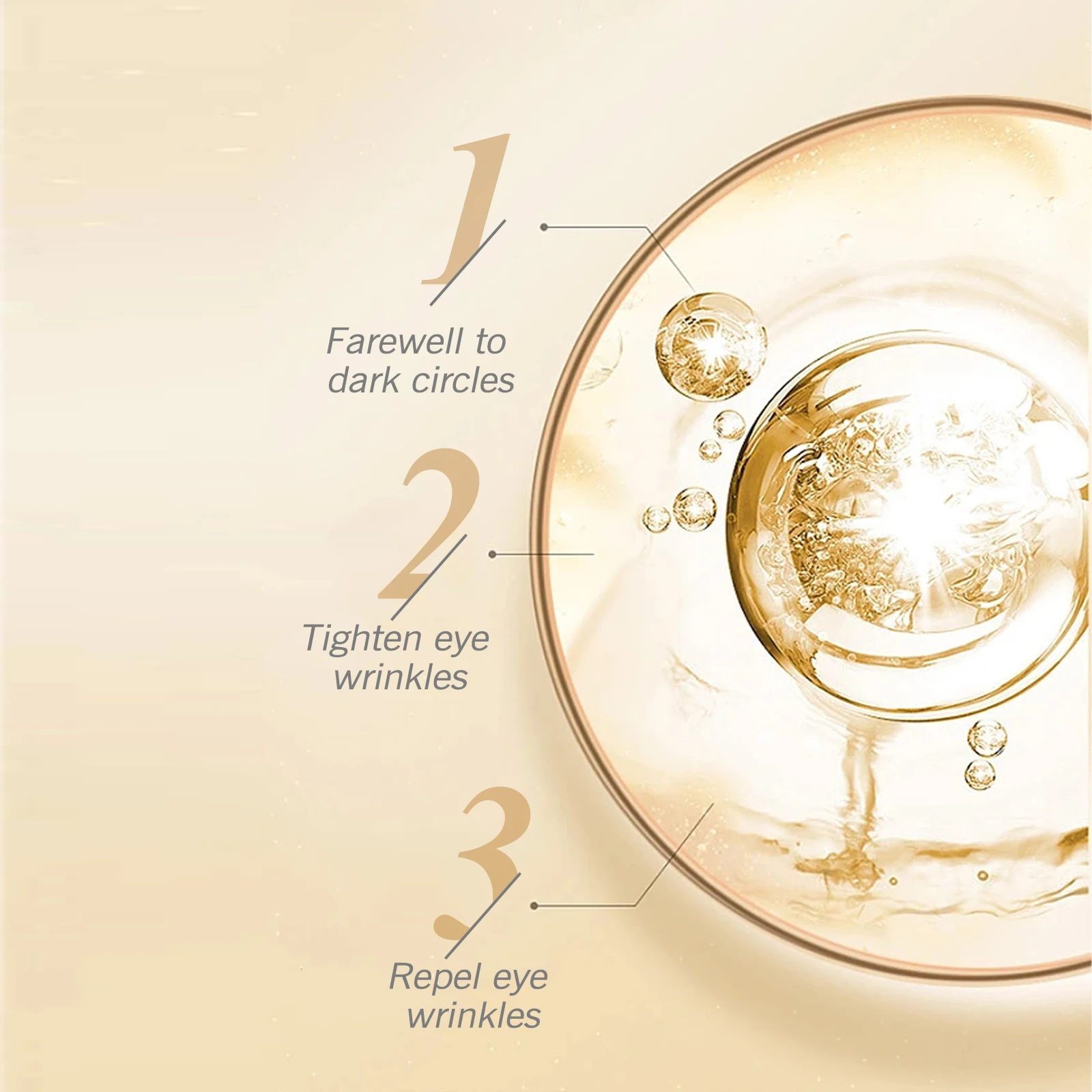 Firming Eye Gel Lighten Fine Lines Dark Circles Lifting Puffy Remover Eye Bags Anti-Puffiness Moisturizing Brightening Eye Care