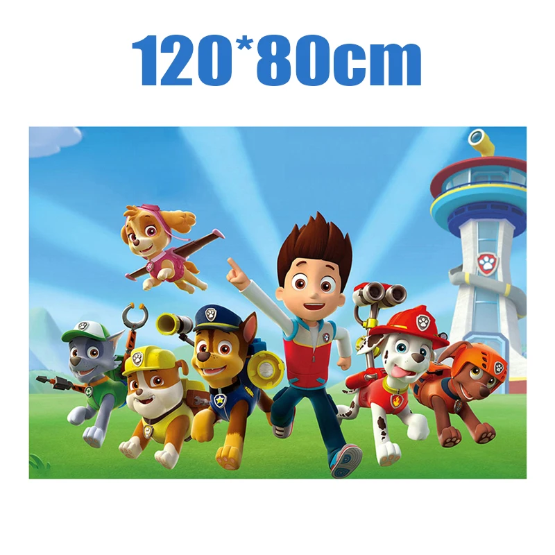 Neue Paw Patrol Geburtstagsparty-Dekorationen: Pappteller, Becher, Servietten, Tischdecke, Tischgeschirr, Paw Patrol Happy Birthday Party-Zubehör – Detail 30