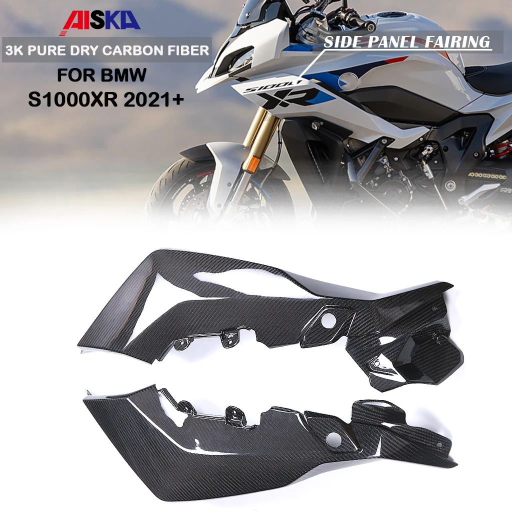

Motorcycle Accessories Body Side Panel Fairing Spoilers 3K Pure Dry Carbon Fiber For BMW S1000XR S1000 XR 2021 2022 2023 2024