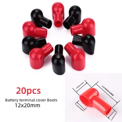 Cubierta de Terminal de batería de 20 piezas, protector aislante para botas, cubierta de aislamiento de batería para deportes de energía comercial marina de coche