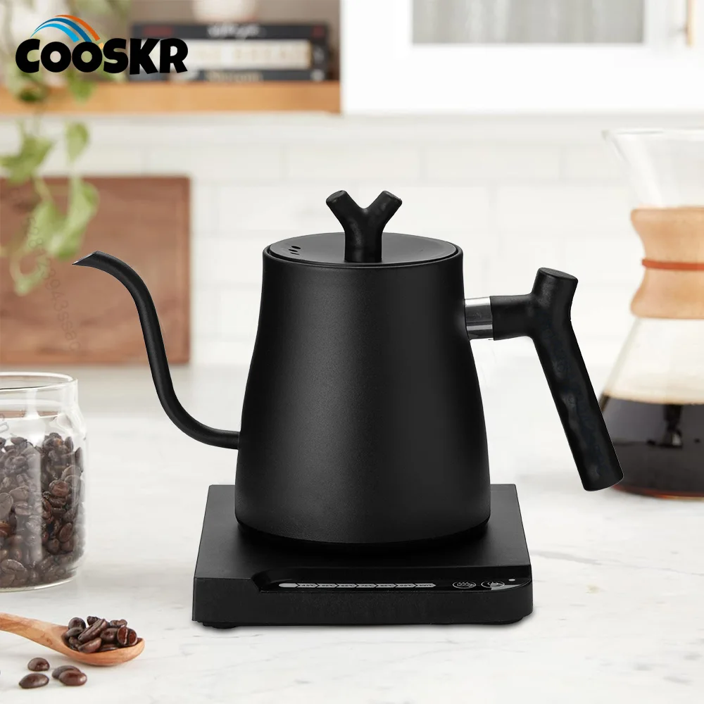 

1000ML Electric Gooseneck Kettle Hand Brew Coffee Pot Smart Teapot Temperature Control Pot Rapid Heating Kettle 110v/220v