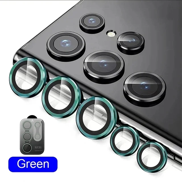 Metall-Kameraobjektivschutzglas für Samsung S25 S24 S23 S22 Ultra Plus Vollständiger Objektivschutz für Samsung S25 Ultra Glas