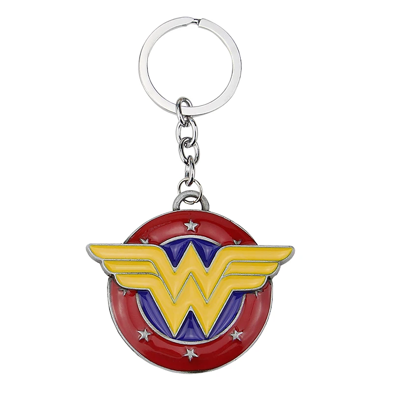 LLavero con Logo de mujer maravilla de la película, llavero con colgante de cadena de Metal estilo halcón Vintage, joyería para hombres y mujeres, accesorios de regalos para seguidores