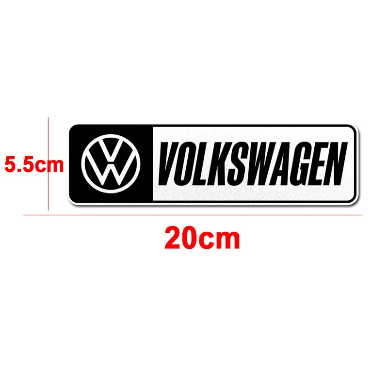 Car Stickers Reflective Scratch Blocking Decal For Volkswagen VW R-line GTI R Polo Golf Touareg Passat Magotan Tiguan  Beetle