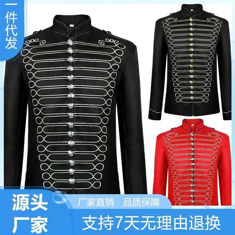 Wan Christmas Pass Medieval Men's Retro Gothic Steam Drummer Suit