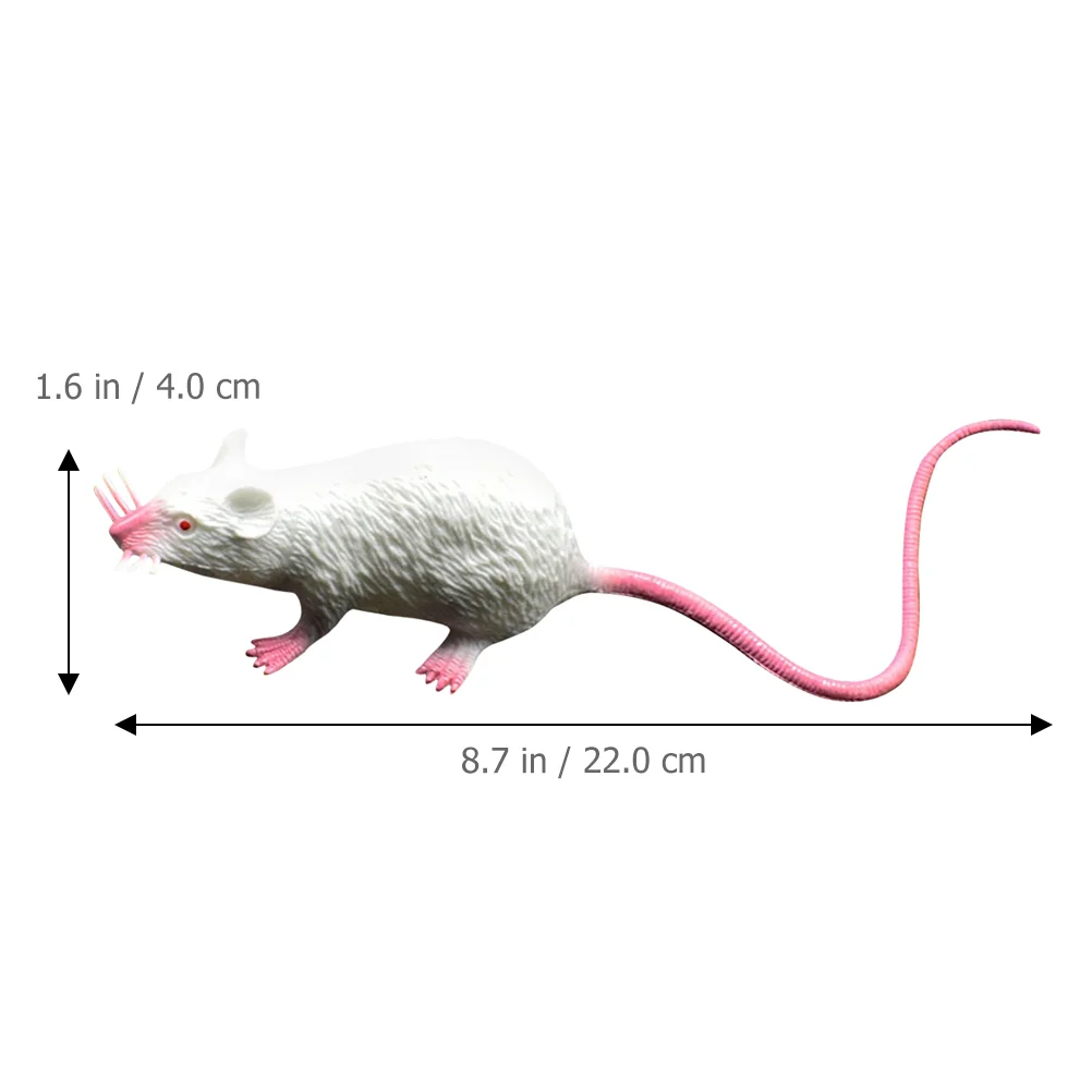 3 Pcs Simulation Mouse Rat Stuffed Animal Plush Toy for Kids Fake Rats Figures Realistic Mice Toys Spooky