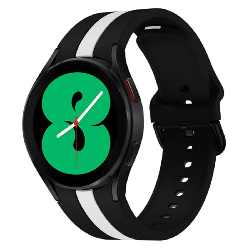 Pulseira listra para samsung galaxy watch 4/40mm/44mm galaxy watch4 clássico/42mm/46mm pulseira ajustável