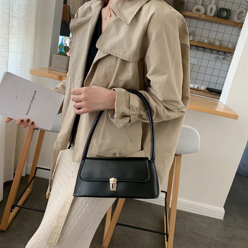 2024 Popular French Bag Western Style New Trendy Fashion Portable All-match Ins Shoulder Handbags Underarm Handbag Women's Bag