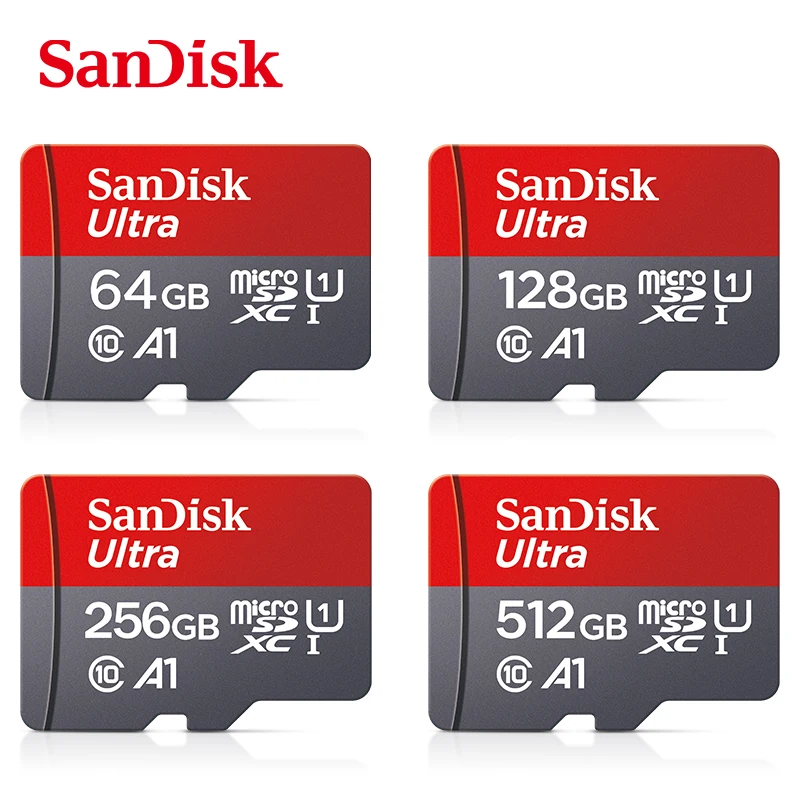 100% Original SanDisk Micro tf SD Card Class 10 TF Card 32GB 64GB 128GB Memory Card for Phone Tablet Flash Card