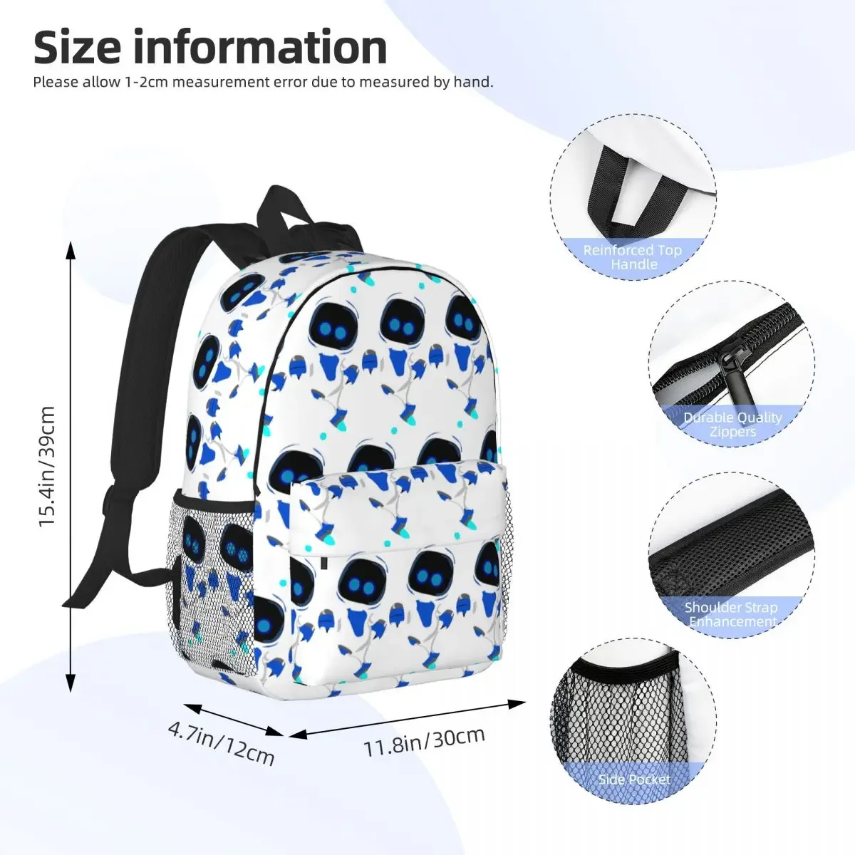 Astrobot Backpacks Teenager Bookbag Fashion Children School Bags Travel Rucksack Shoulder Bag Large Capacity