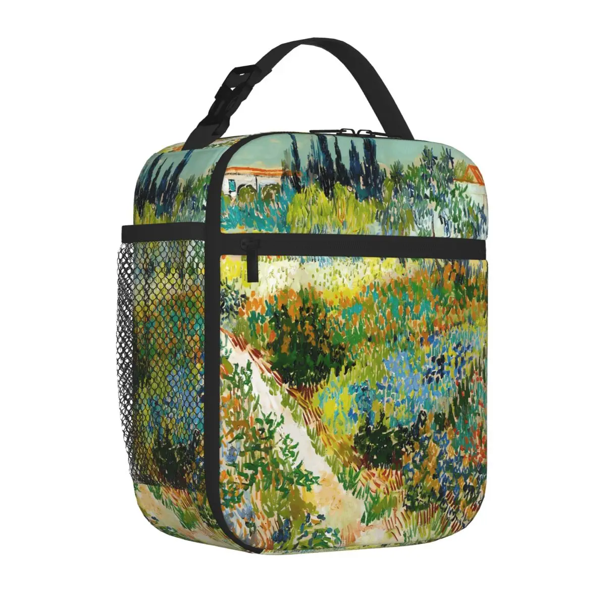 Bestselling 1888-Vincent Van Gogh-Garden At Arles Oxford Cloth Meal Prep Bag Hospital Visiting Canvas Lunch Bag
