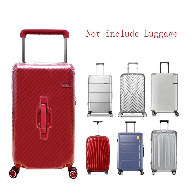 Transparent PVC Cover For Samsonite STEM HJ1 with Zipper Customized Luggage Protector Case Clear Not Include Suitcase