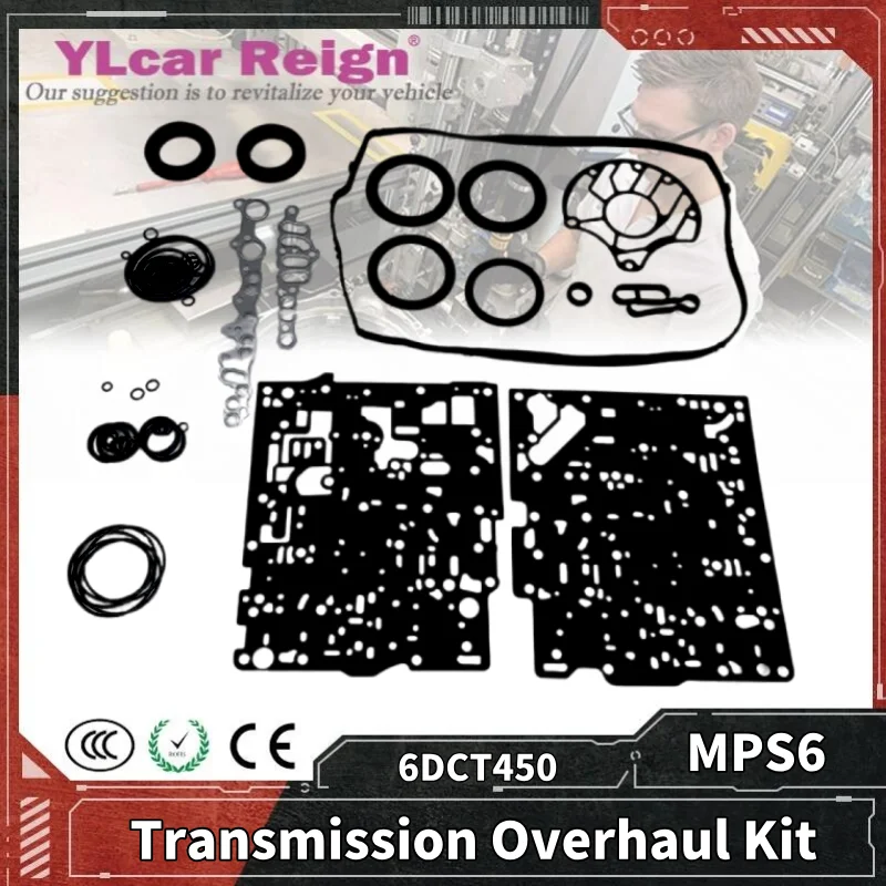 

MPS6 6DCT450 Automatic Transmission Overhaul Rebuild Repair Kit Seals Gasket Fit O-rings for Volvo CHRYSLER FORD Mondeo
