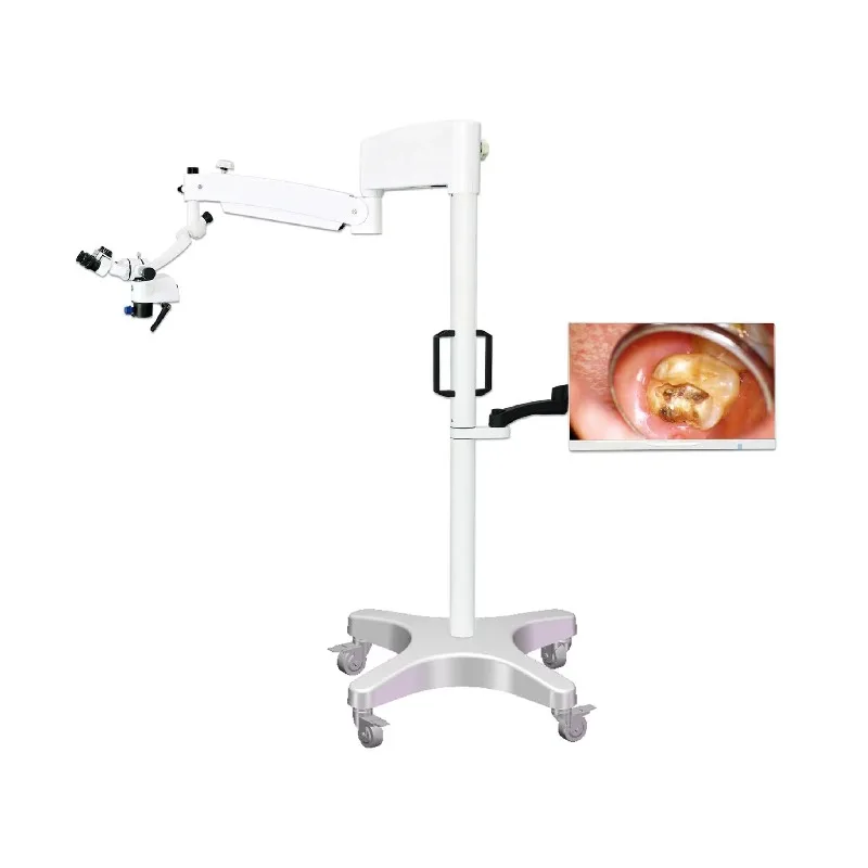 EM-300 Operation Microscope For ENT And Surgery With LED Illumination Adjustable Viewing Head 4K Imaging CE Certified