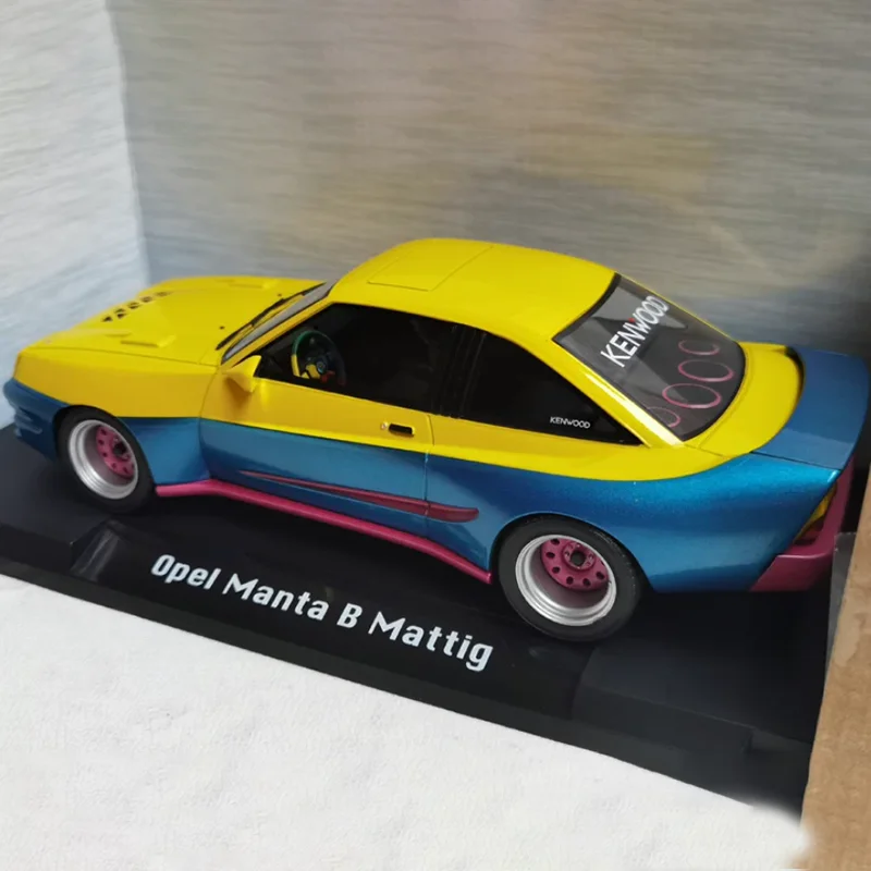 MCG 1/18 Maßstab OPEL MANTA B MATTIG Legierung Simulation Auto Modell Statische Sammlung Dekoriert Urlaub Geschenke Spielzeug Souvenir Geschenk