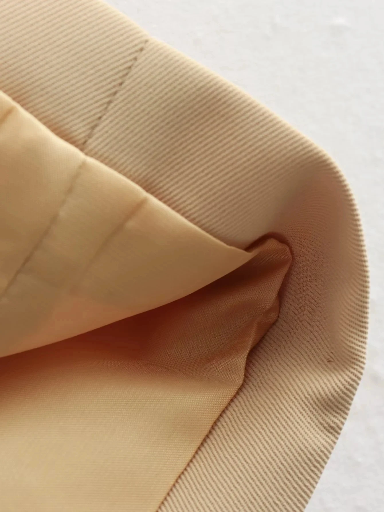 HH Damen Elegantes Khaki-Rock-Set, 2-teilig, ärmellose, einreihige, schmale Weste, einfarbiger A-Linien-Rock, Sommer-Strand-Partykleidung – Detail 12