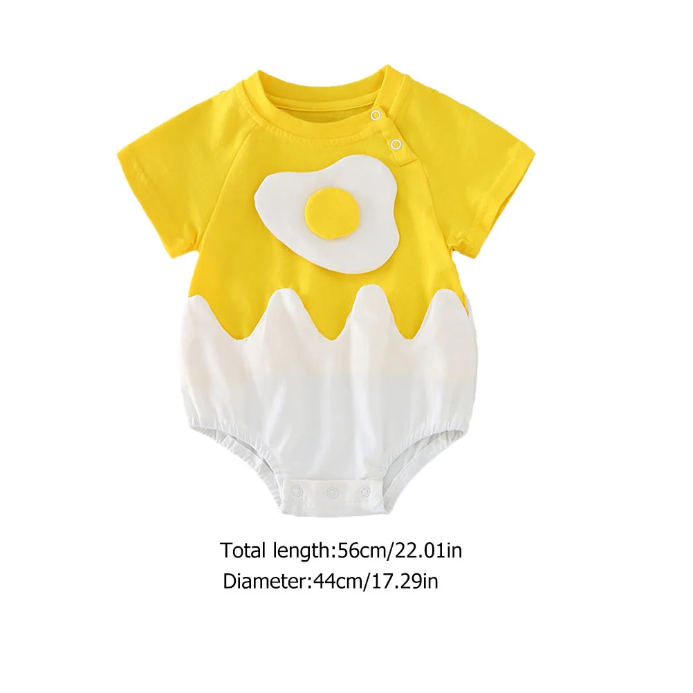 Corset Jumpsuit Baby Girl Photoshoot Outfit Egg Romper Summer Short Sleeve Bodysuit Yellow Newborn