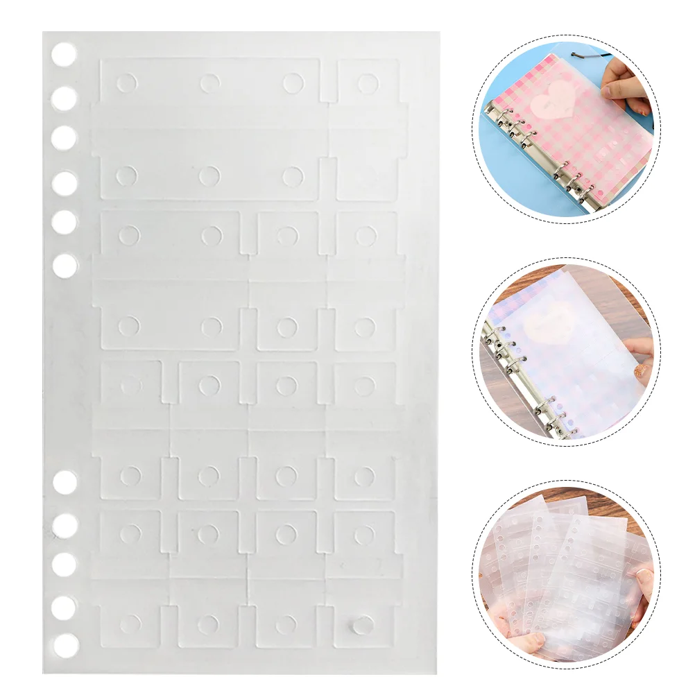 5 Sheets Loose-leaf Hole Plug-in Sticker Annotation Supplies Sticky Index Tabs Note Divider Self Adhesive
