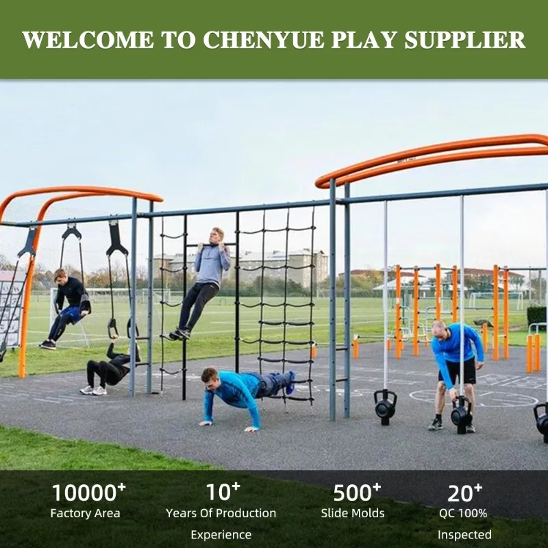 Barra de pull-up integrada com instrutor de suspensão, equipamento de fitness ao ar livre personalizado para exercícios de escalada multifuncionais.