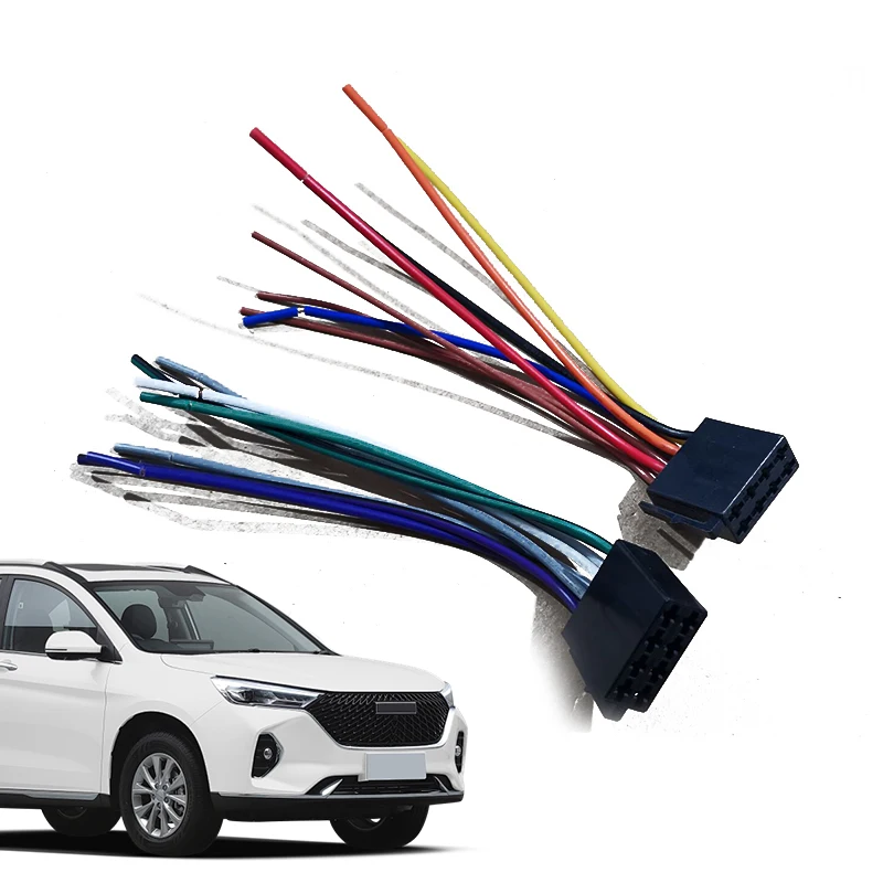 New！1pair Universal Adapters Wire Harness Adapter Universal Female ISO Wiring Harness Car Radio Adaptor Connector Wire Plug Kit