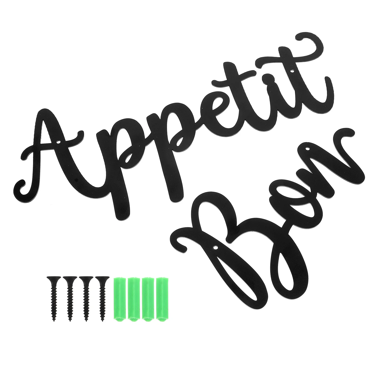 1 set 1 Set Room Ornament Alphabet Pendant For Home Dining Room Decor Ornament Home Iron Wall Hanging Wall Decor