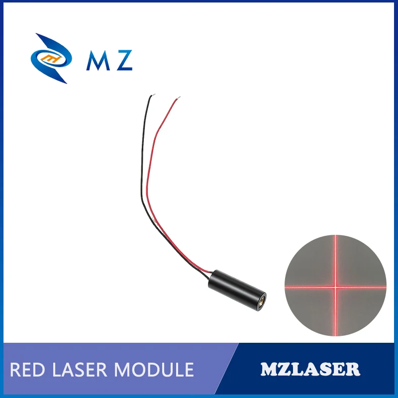 Compact Red Cross Laser Diode Module 660nm D10mm 50mW 100mW 3V High-Accuracy Industrial Grade for Woodworking Machinery
