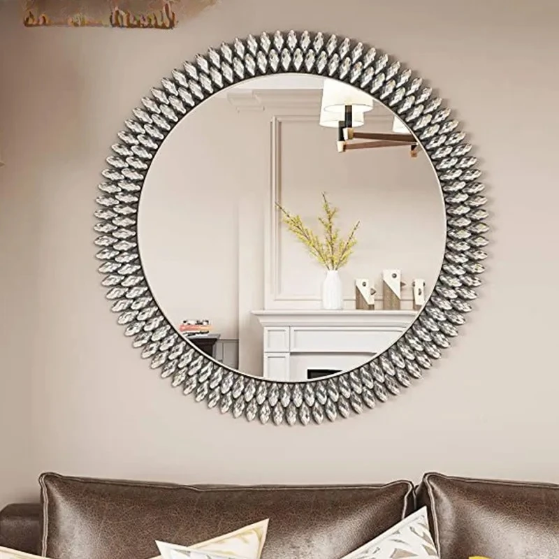 Light luxury living room decorative mirror creative background wall wall hanging combination mirror