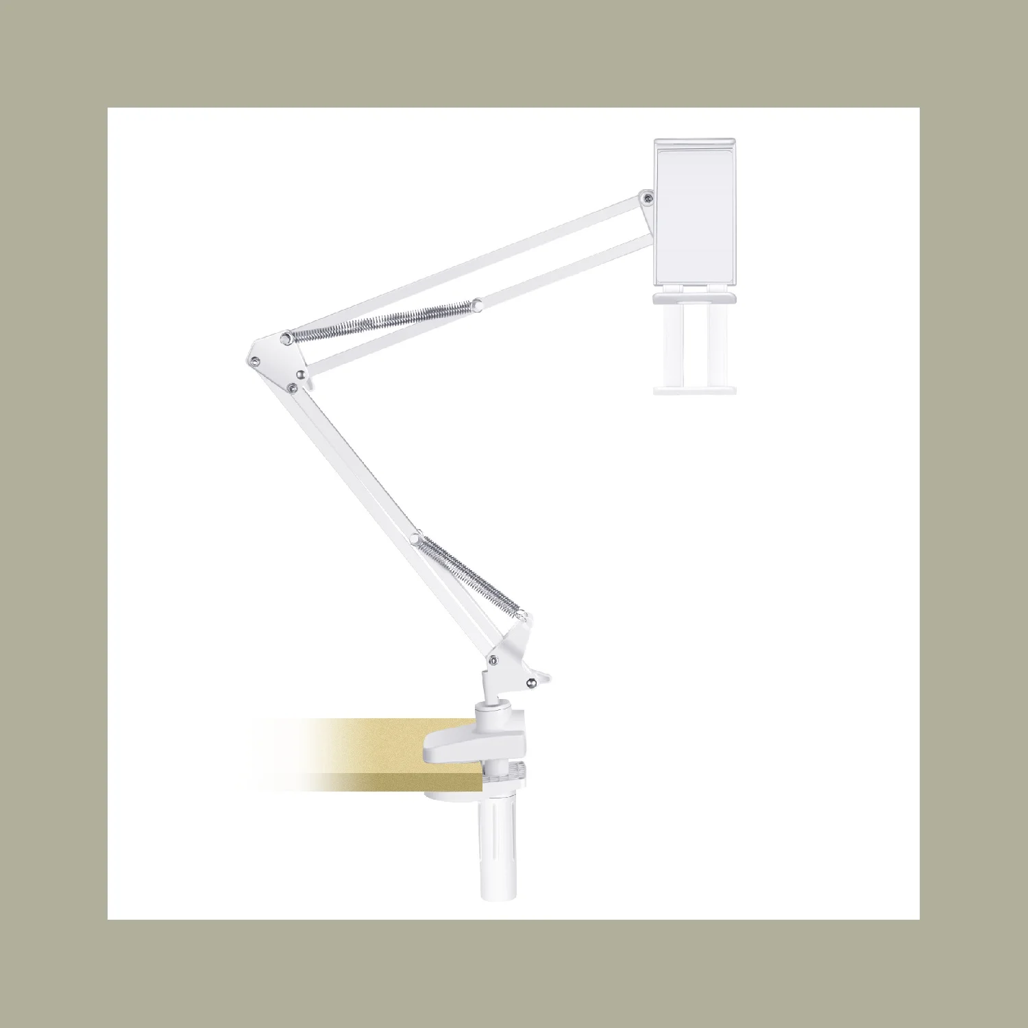 Neewer Overhead Tablet & Phone Mount – Adjustable Arm Stand Compatible with iPad, iPhone, Samsung, Huawei, 4.7"-7.5" Device