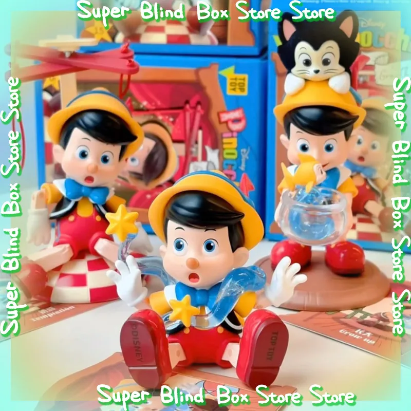 

Подлинная новая серия дневника роста Пиноккио Диснея, слепая коробка, загадочная коробка-сюрприз, модная фигурка, настольные украшения, подарок на день рождения