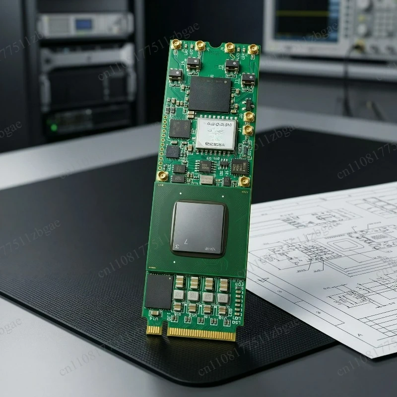 M.2 PCIe Software‑Defined Radio SDR Module, with XC7A200 FPGA and GPSDO for RF Signal Research Development