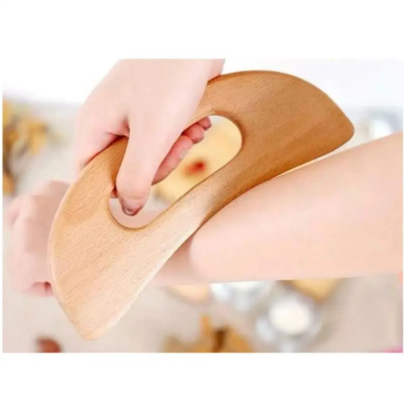 Health Care Slimming Guasha Board Back Arm Plate Tool Blood Circulation Relaxation Beech Neck Facial Meridian Massage Scraper