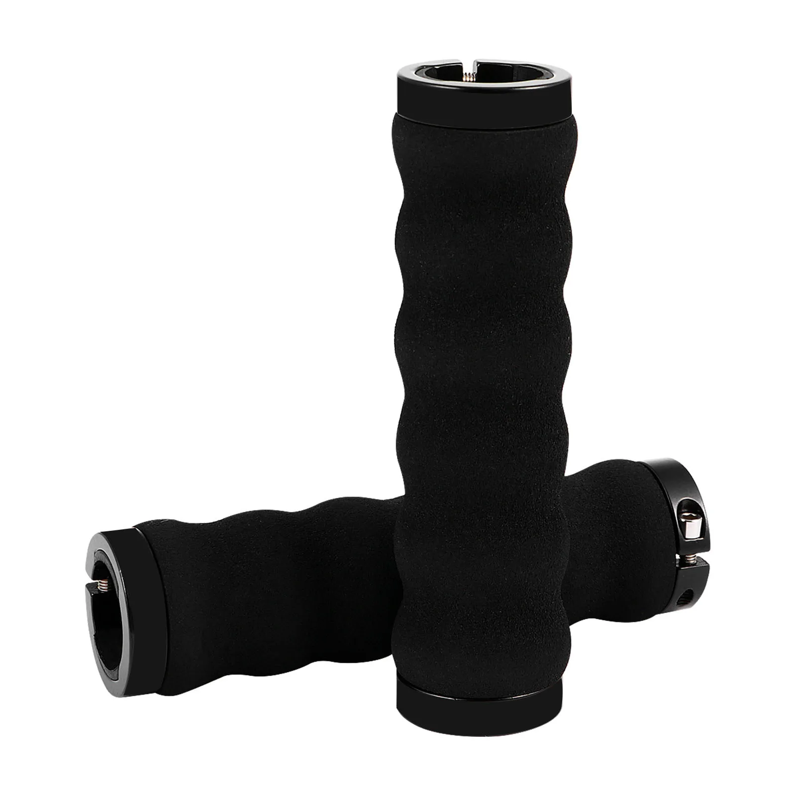 

2pcs Anti-Skid Handlebar Grips For Mountain Bike Rubber Comfort Ring Shockproof Handle Bar Cover Cycling Bikes