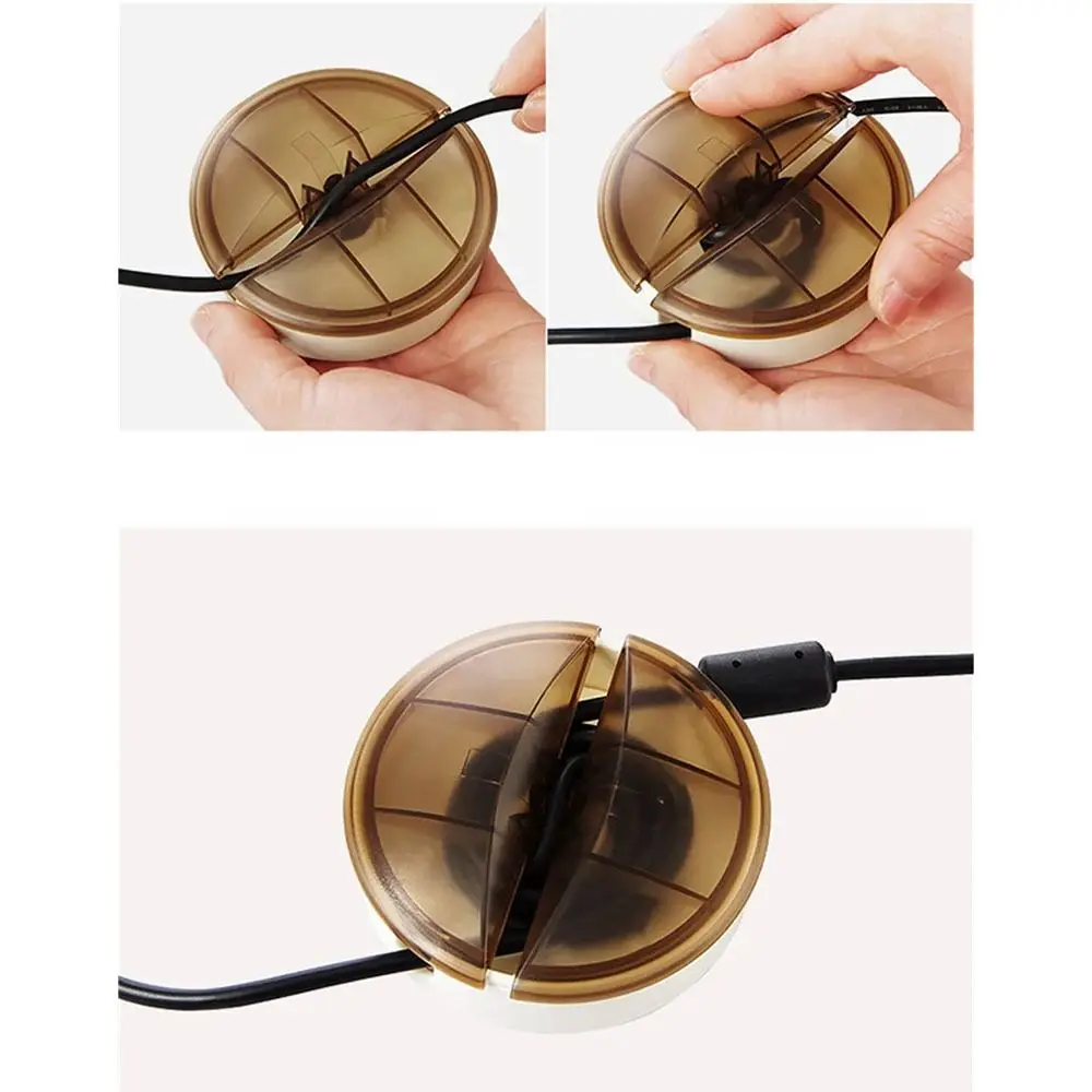 Retractable Cable Management Boxes Fastening Cable Ties Fixing Desktop Cable Organizer Wire Bundling Line Winder