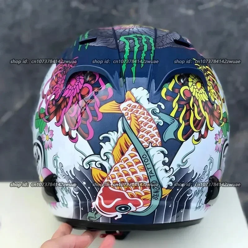 Ram3 Oriental Dragon Half Helmet Men and Women Motorcycle Off-Road Summer Helmet Downhill Racing Mountain Cross Casco Capacete