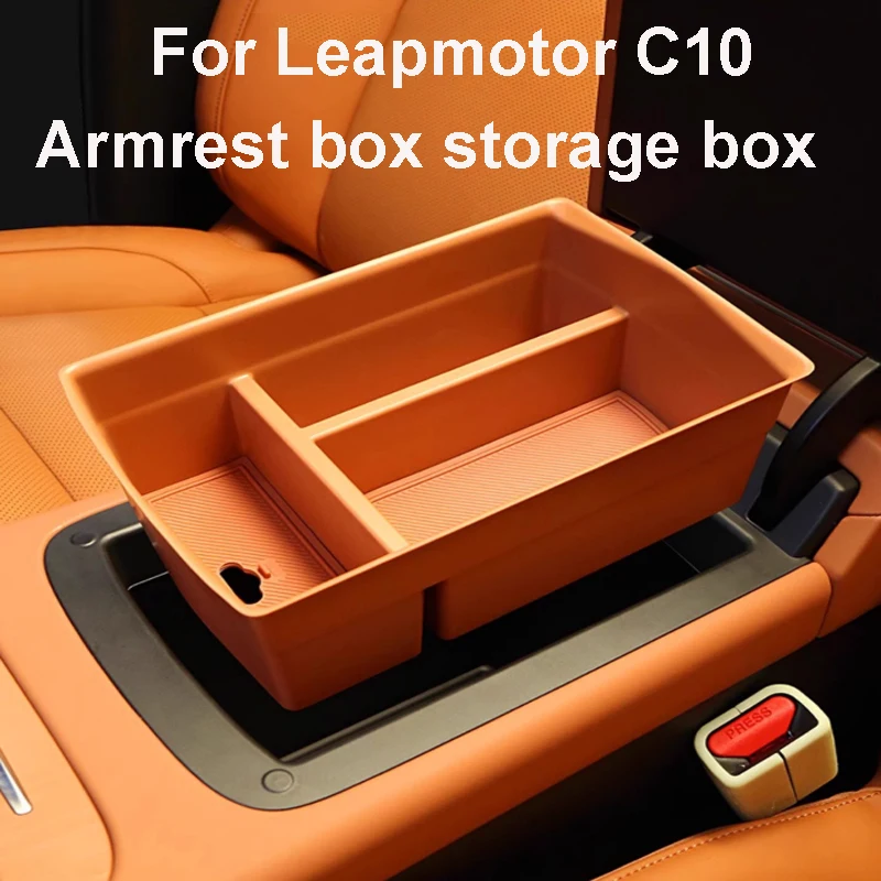 

Storage Box for Leapmotor C10 2024-2026 Car Central Control Armrest Accessory non-slip Increase height thickness large capacity