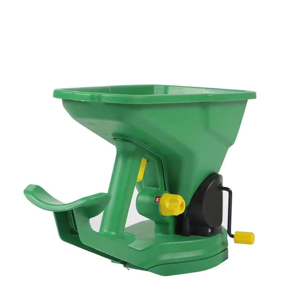 2L Handheld Gardening Seed Spreader 5 Adjustable Flow Gears Manual Seeder for Sowing Seeds Fertilizer Ideal for Lawn Garden Farm
