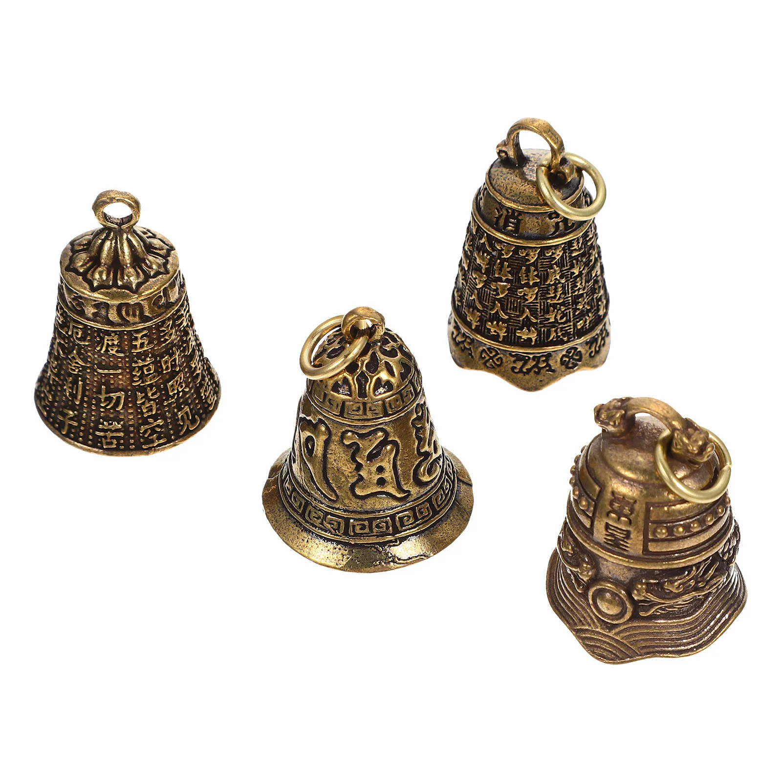 

4 шт. колокольчик тыква кулон винтажный домашний декор колокольчики Будда латунные подвесные ремесленные украшения для мужчин и женщин