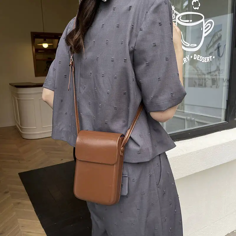 New High-End Texture mini Phone Bag, Women's Crossbody Bag, Small Change, Single Shoulder Women's Bag, Portable Bag