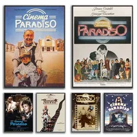Vintage Classic Movie Nuovo Cinema Paradiso  Italy Film Poster Canvas Painting  Retro Wall Art for Bar Club Home Decor