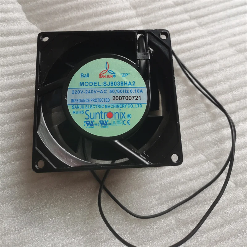 SJ8038HA2 Ventola di raffreddamento 80mm 8038 AC 220v 50/60hz 0,10A 80X80X38 mm