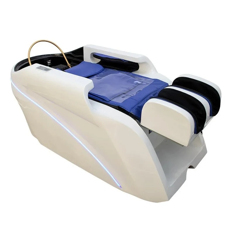 

Electric massage shampoo bed Automatic intelligent ceramic basin Full lying flush bed